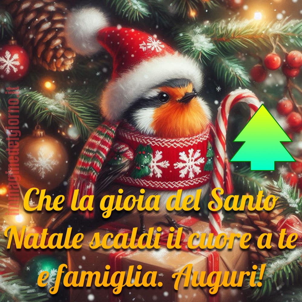 Che la gioia del Santo Natale scaldi il cuore a te e famiglia. Auguri!